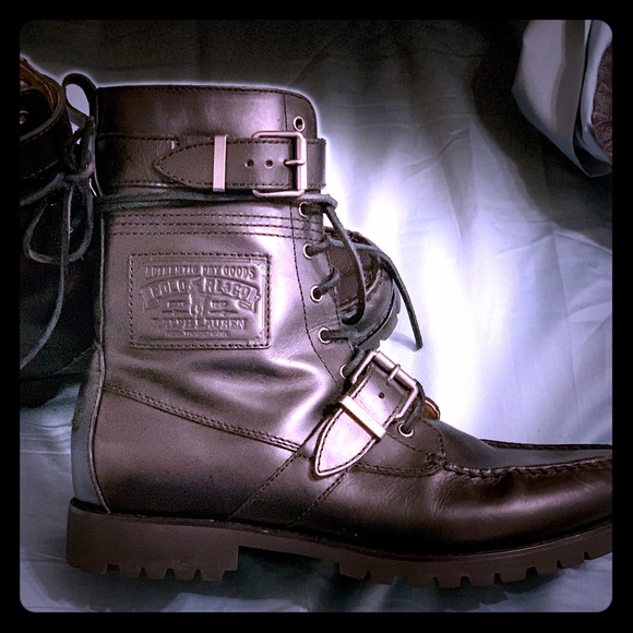 ralph lauren men's leather boots